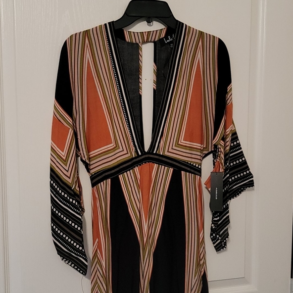 Bohemian maxi dress! Lulu's xs NWT - Picture 2 of 6